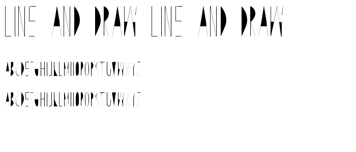 Line and Draw Line and Draw font